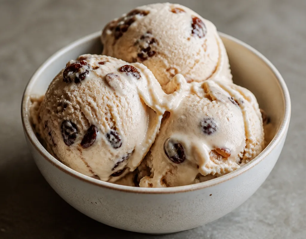 No-Churn Rum Raisin Ice Cream