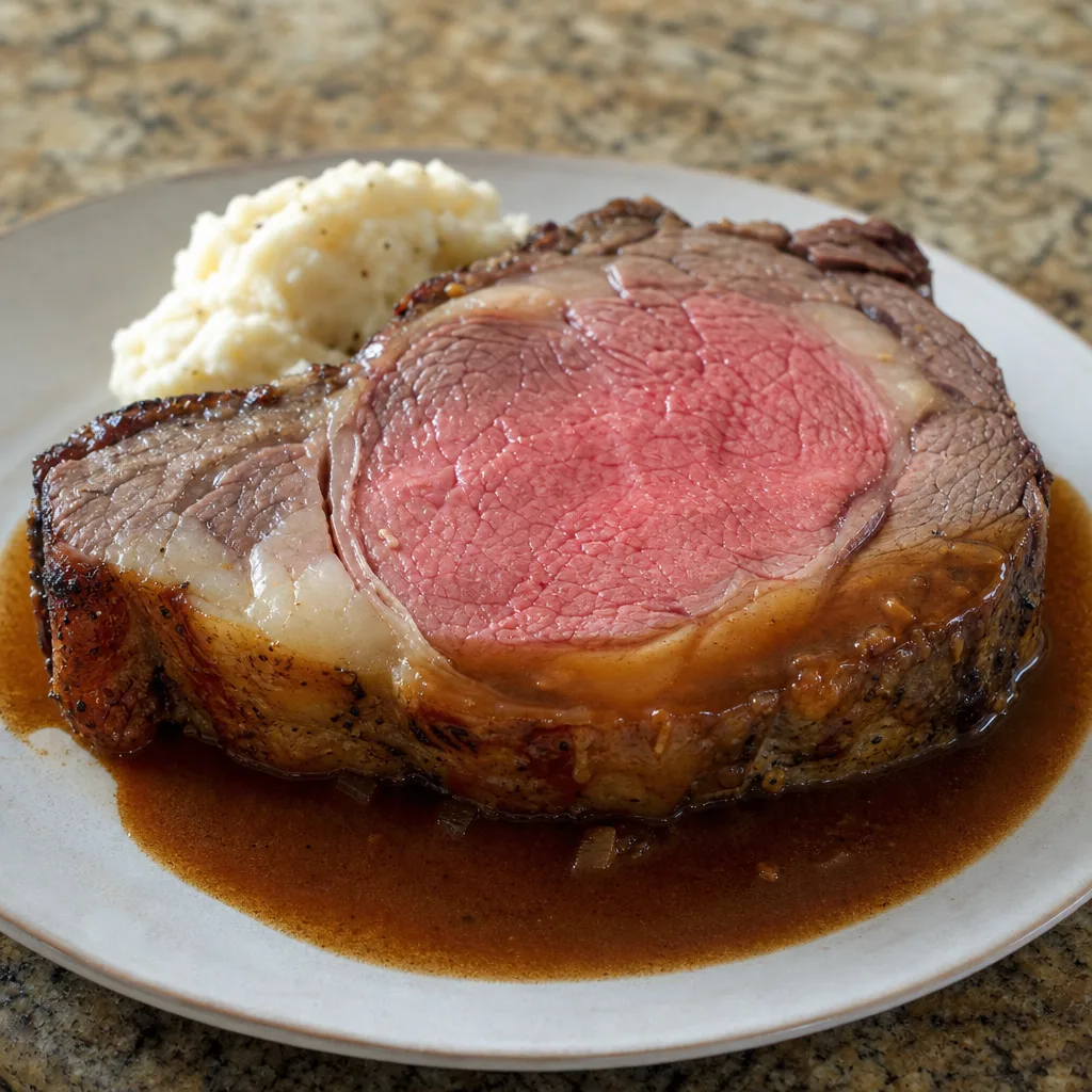 Roast Prime Rib with Madeira Sauce