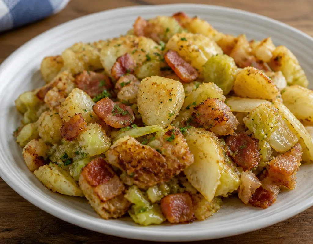 Trinxat (Potato, Cabbage and Bacon Hash)